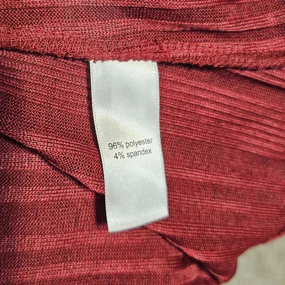 Maurices Red Ribbed Hacci Mini Dress Women's Size Medium Soft Stretch Knit Comfy - Picture 7 of 7